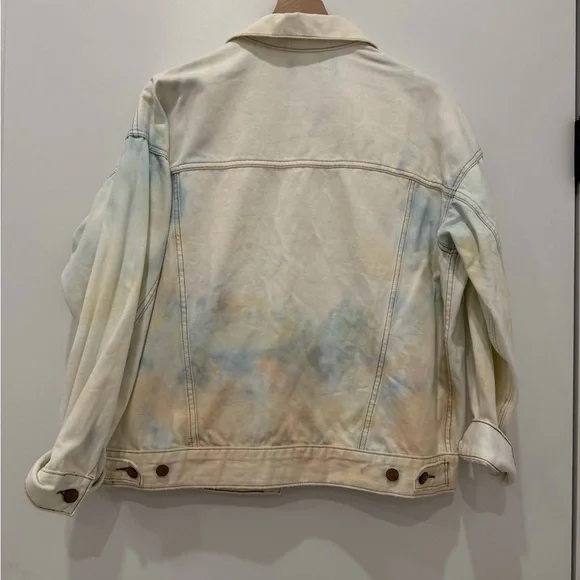 Free People Pastel Tie-Dye Denim Jacket - Picture 2 of 3